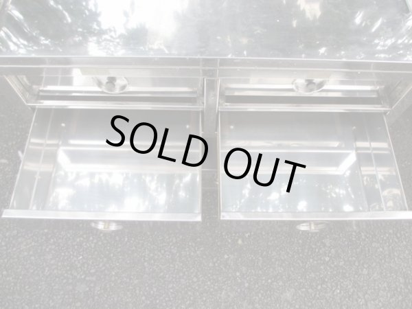 画像10: 古い ステンレス製ワゴン カート