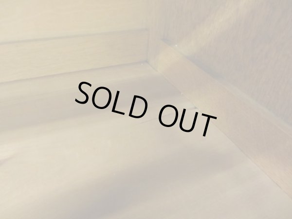 画像15: アンティーク スライド扉のガラス本箱 シャツケース キャビネット 楢材