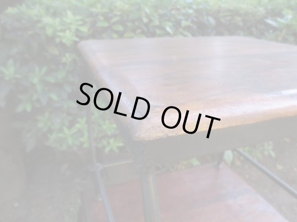 画像8: 古い鉄脚のネストテーブル ヴィンテージ