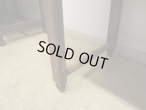 画像12: ヴィンテージ 横長の木製デスク 平机