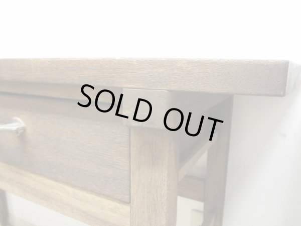 画像15: ヴィンテージ 横長の木製デスク 平机