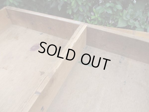 画像15: ヴィンテージ ２杯引出し平机 デスク 作業台