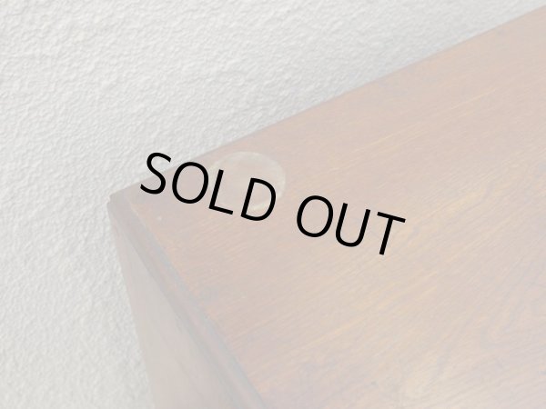 画像7: アンティーク 縦格子ガラス戸の本箱 収納棚