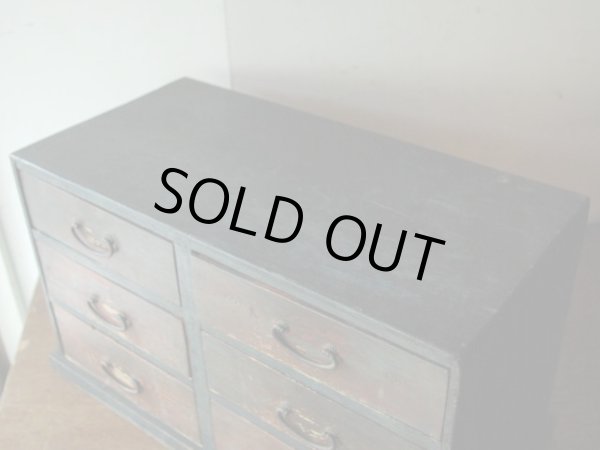 画像5: アンティーク 小ぶりな6杯引出し箪笥 時代家具