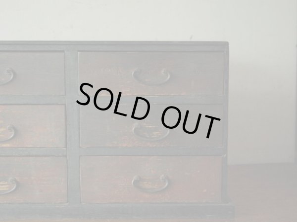 画像8: アンティーク 小ぶりな6杯引出し箪笥 時代家具