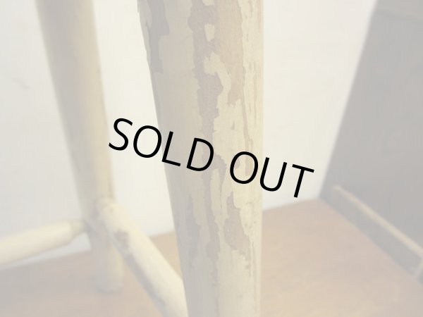 画像6: アンティーク シャビーな丸椅子 スツール