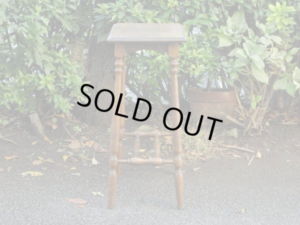 画像3: ヴィンテージ 古い楢材のオケージョナルテーブル サイドテーブル