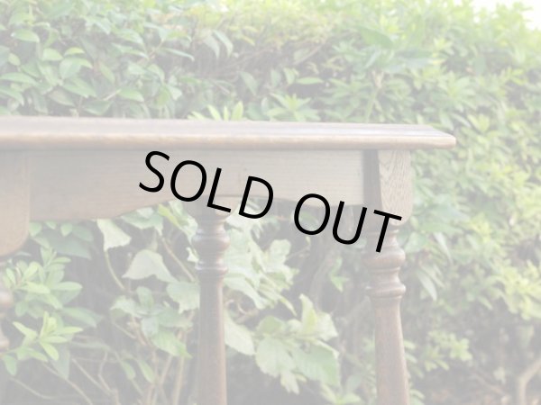 画像5: ヴィンテージ 古い楢材のオケージョナルテーブル サイドテーブル