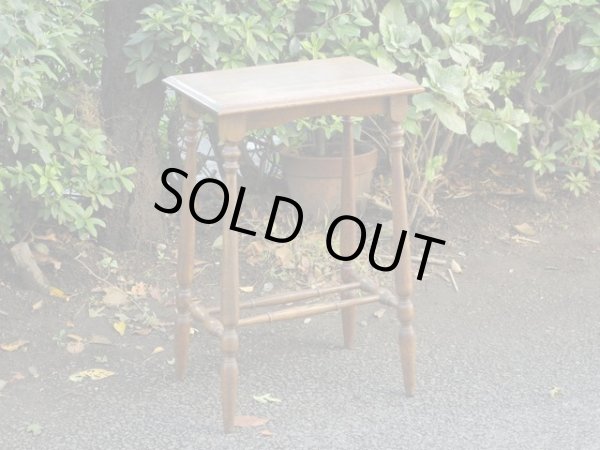 画像2: ヴィンテージ 古い楢材のオケージョナルテーブル サイドテーブル