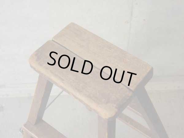 画像3: ヴィンテージ　木製の脚立