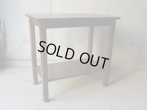 画像3: 古い木製デスク サイドテーブル