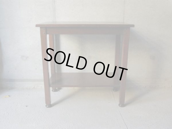 画像2: 古い木製デスク サイドテーブル