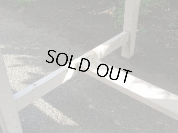 画像12: ヴィンテージ 白ペイントのキッチンテーブル 作業台