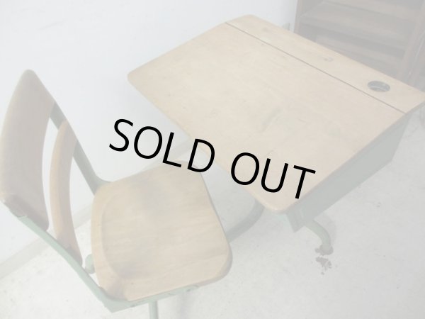 画像4: ヴィンテージ アメリカ製 チャイルドスクールデスク