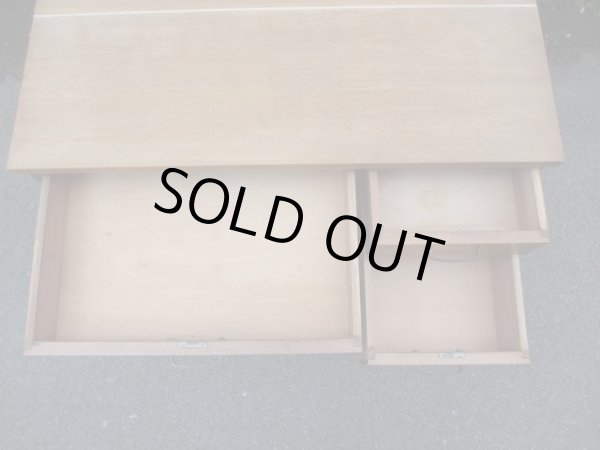 画像10: アンティーク　桜材の片袖デスク