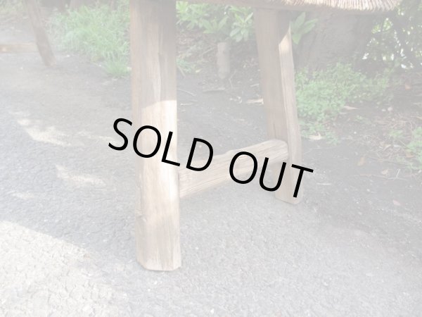 画像5: 古い木製ベンチ アンティーク