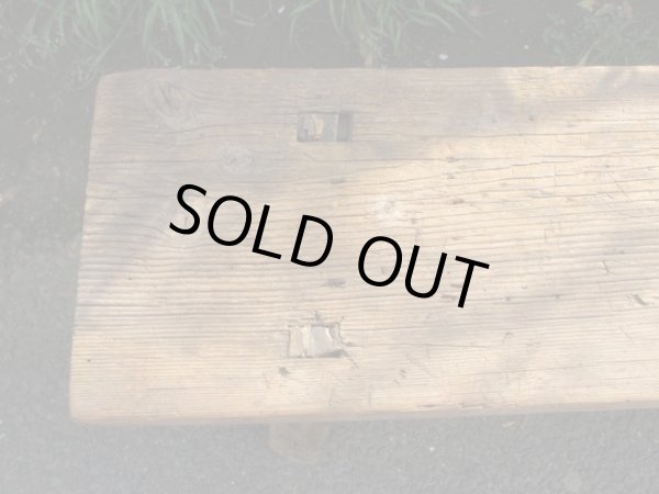 画像2: 古い木製ベンチ アンティーク