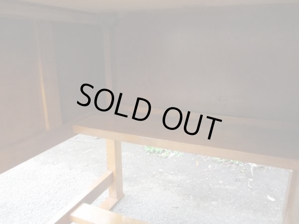 画像12: アンティーク　桜材の片袖デスク