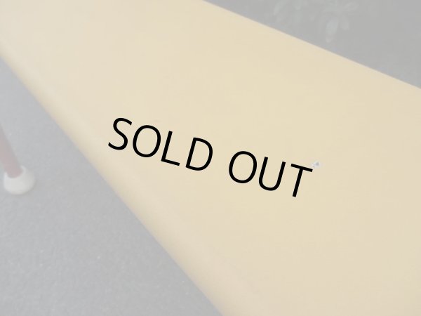 画像4: ヴィンテージ　レトロポップなジムベンチ黄（２）