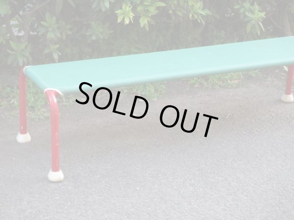 画像3: ヴィンテージ　レトロポップなジムベンチ緑（１）