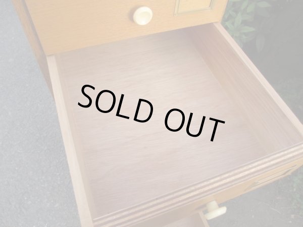 画像13: ヴィンテージ 木味の10杯引出し A4書類棚（２）