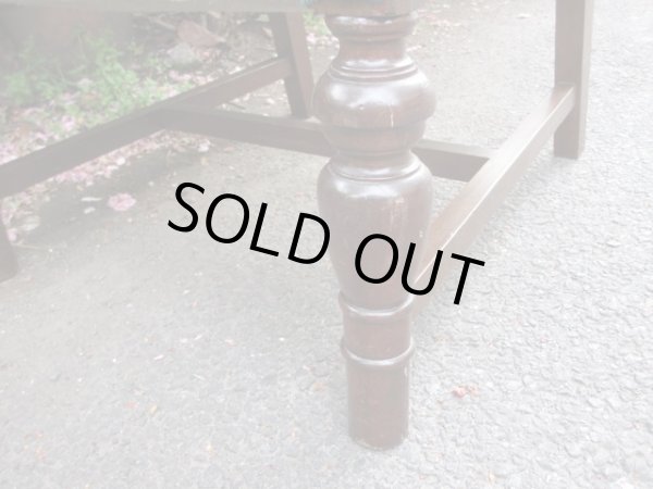 画像13: アンティーク ブルーの一人掛けソファ アームチェア