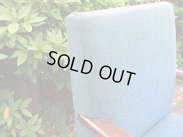 画像6: アンティーク ブルーの一人掛けソファ アームチェア