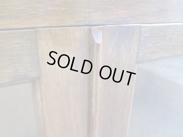 画像10: ヴィンテージ 木味良いガラス本箱 キャビネット 楢材