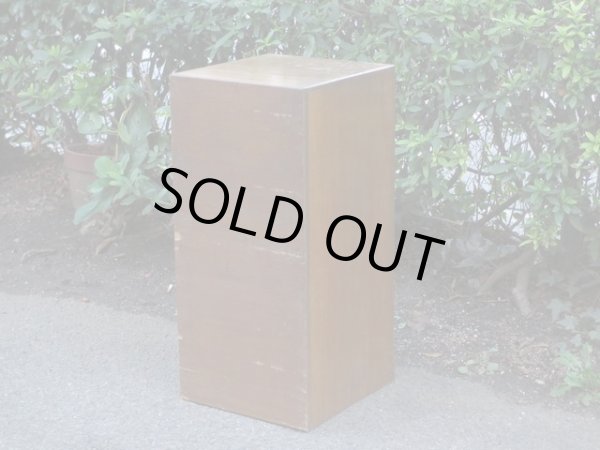 画像6: アンティーク 深い木味の7杯引出し ドロワー A4