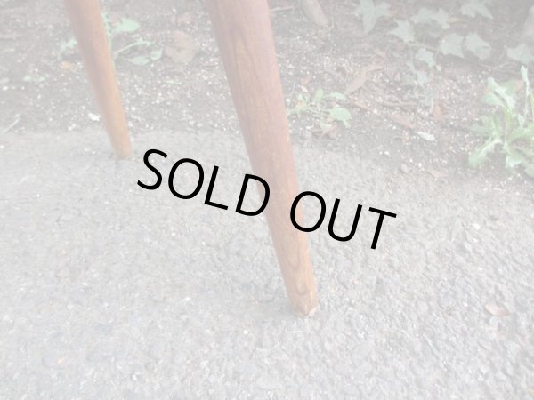 画像9: アンティーク　くすんだカーキ色のリングスツール 丸椅子