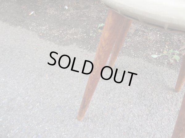 画像8: アンティーク　くすんだカーキ色のリングスツール 丸椅子