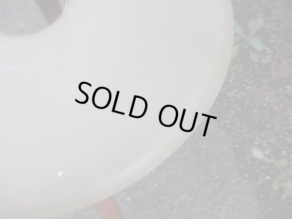 画像7: アンティーク　くすんだカーキ色のリングスツール 丸椅子