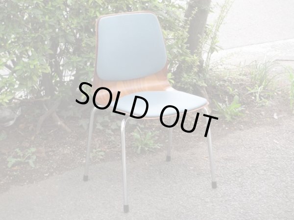 画像2: ヴィンテージ PAGHOLZ AICHI プライウッドチェア ブルー