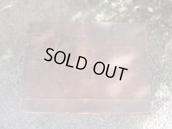 画像5: アンティーク 深い木味の3杯小引出し A4