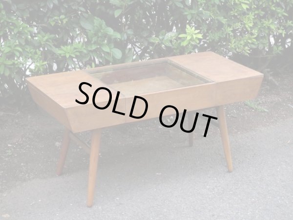 画像2: ヴィンテージ 枯れた木味のセンターテーブル