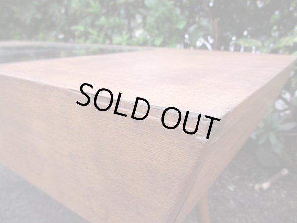 画像8: ヴィンテージ 枯れた木味のセンターテーブル