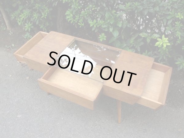 画像4: ヴィンテージ 枯れた木味のセンターテーブル