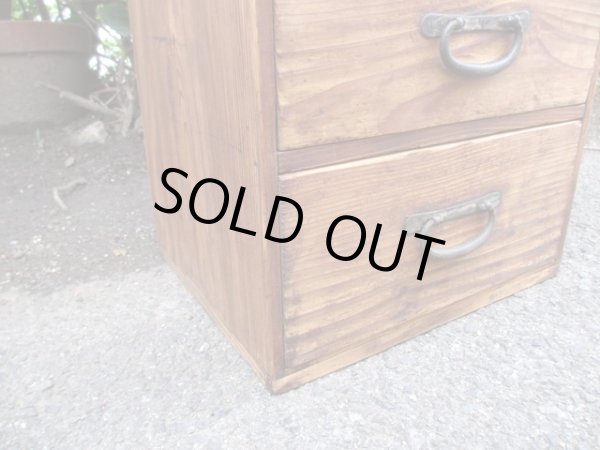 画像8: アンティーク　木味良い3杯引出し