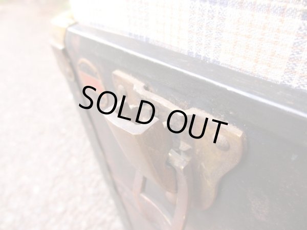 画像8: アンティーク 深緑の大型トランク