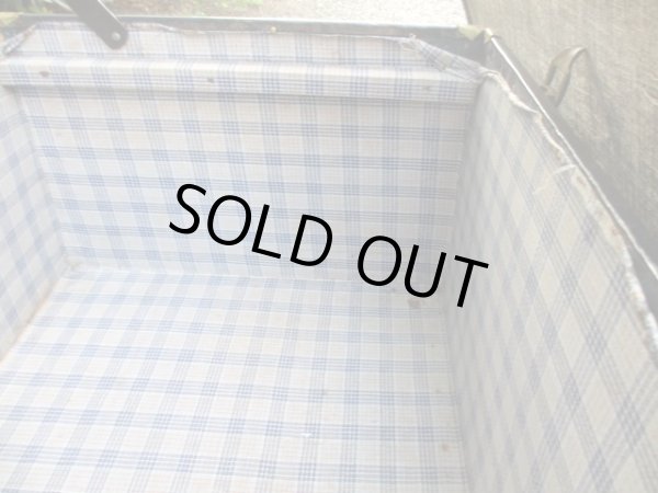 画像14: アンティーク 深緑の大型トランク