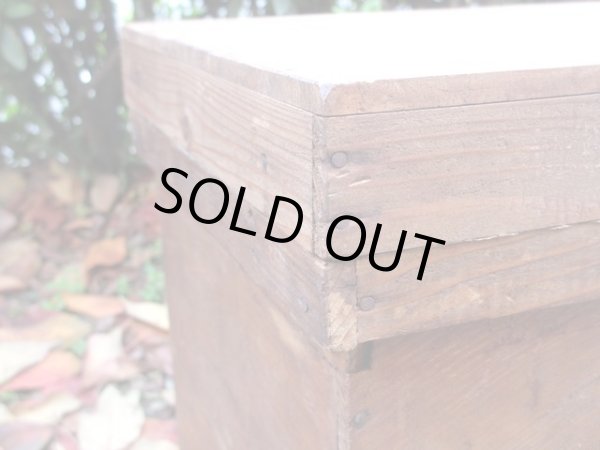 画像6: アンティーク 木味良い 茶箱 サイドテーブル収納