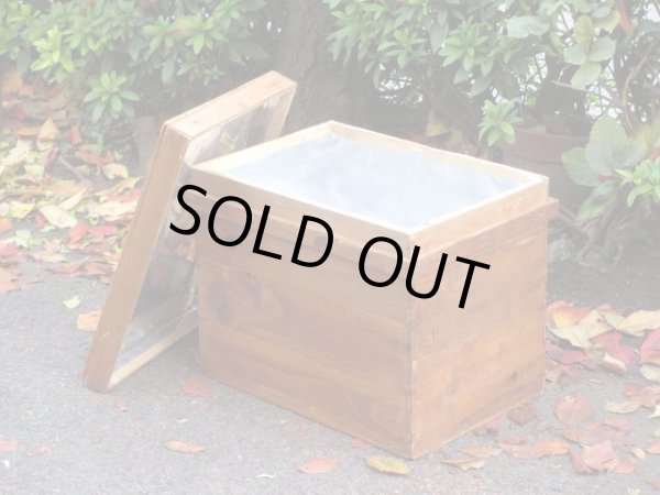 画像4: アンティーク 木味良い 茶箱 サイドテーブル収納