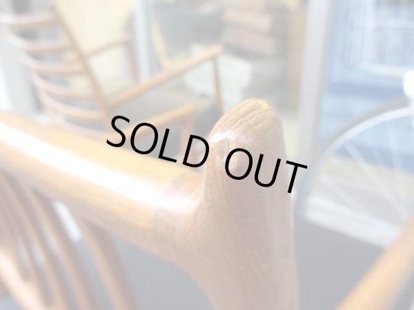 画像12: ヴィンテージ デンマーク製 チーク材のアームチェア 黒 (1)