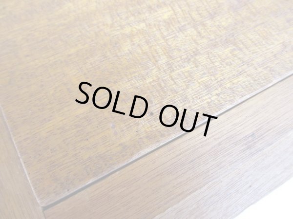 画像13: アンティーク 明るい木味のラワン材 3杯小引出し