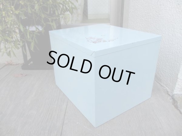 画像5: ヴィンテージ ブルーグレーのメタル製 5杯小引出し ドロワー A4