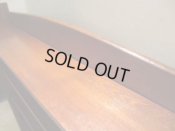 画像6: アンティーク 横長の楔本棚