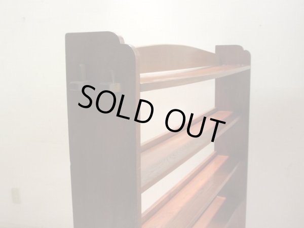 画像5: アンティーク 横長の楔本棚