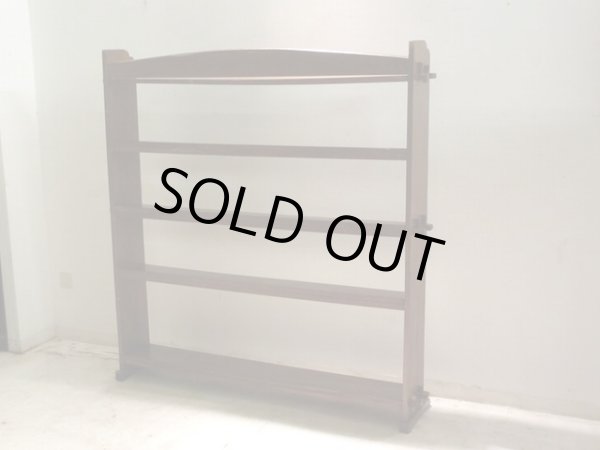 画像3: アンティーク 横長の楔本棚