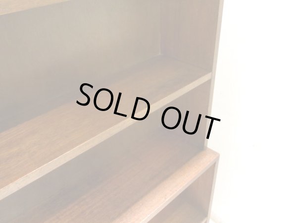 画像7: ラワン無垢材のヴィンテージ本棚 ブックシェルフ