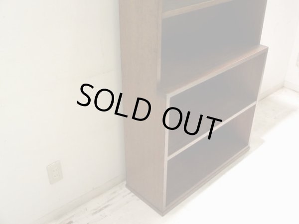 画像4: ラワン無垢材のヴィンテージ本棚 ブックシェルフ